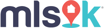 mlsok logo with location pin representing home replacing the O letter